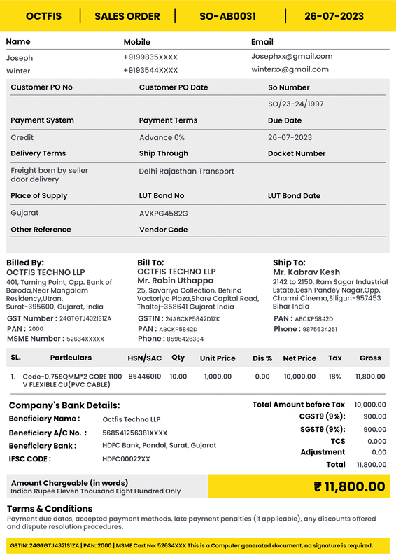 Sales Order Template-1 Sales Order Template-1