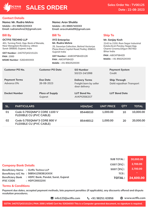 Sales Order Template-3
