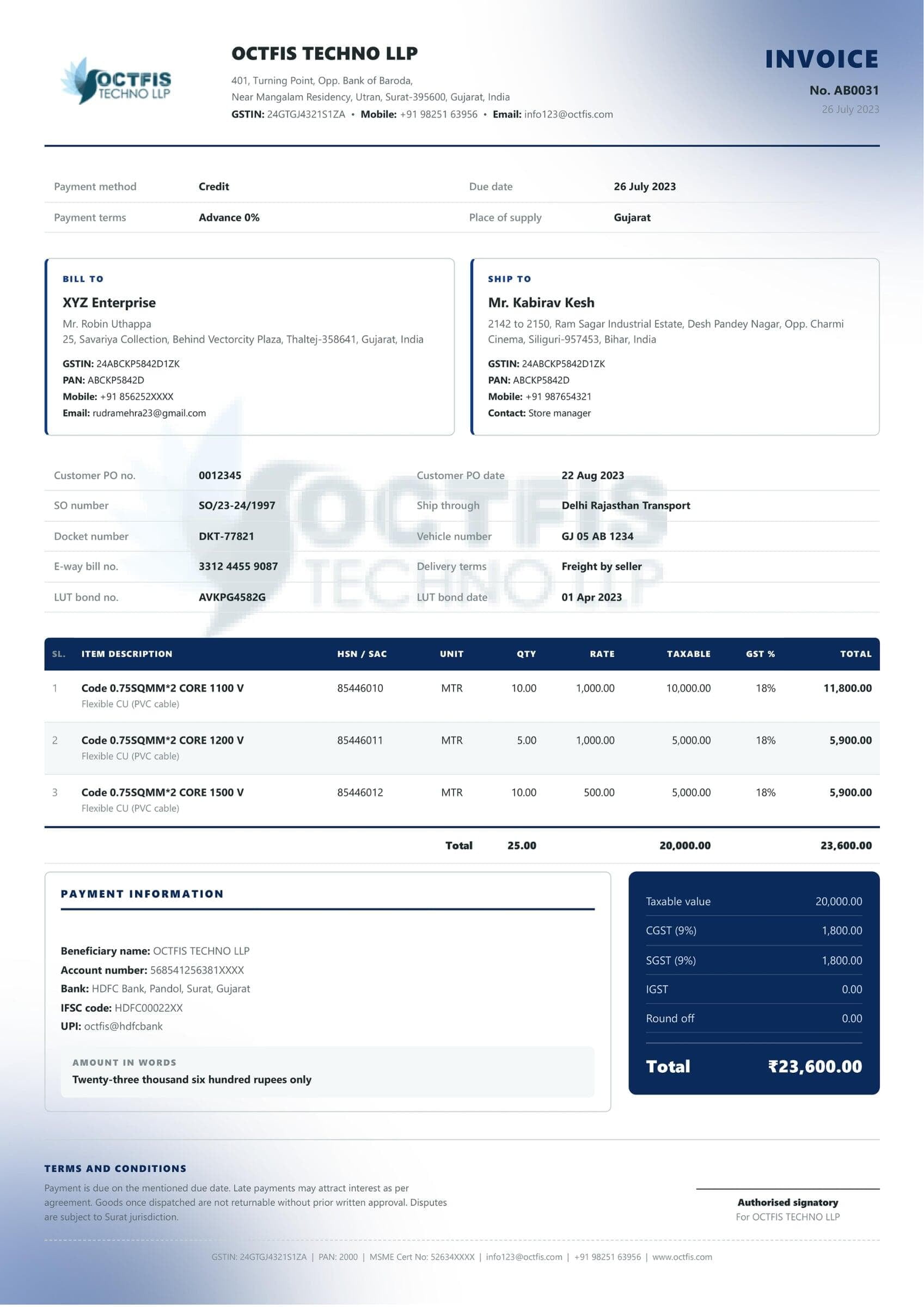 Invoice Template 11